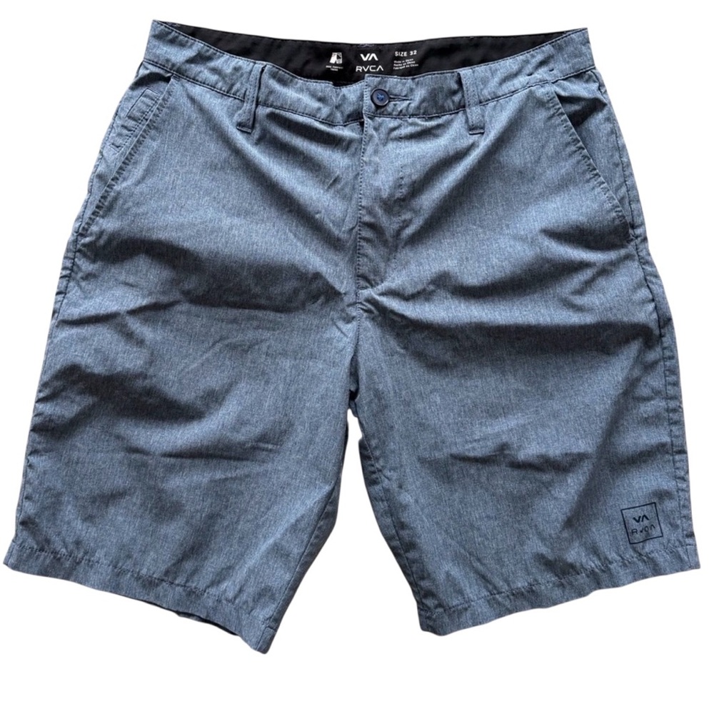 RVCA Men's Charcoal Flat Front Shorts